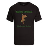 Squishy Dinosaur short sleeve shirt black